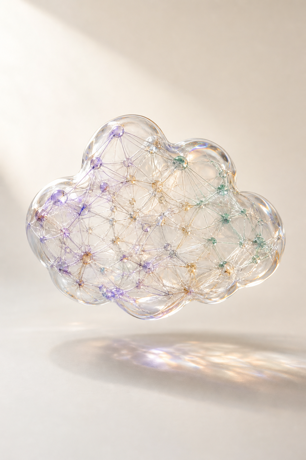 Translucent semantic embedding sculpture